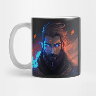 Valheim Inspired Viking Portrait, Paint Style Mug